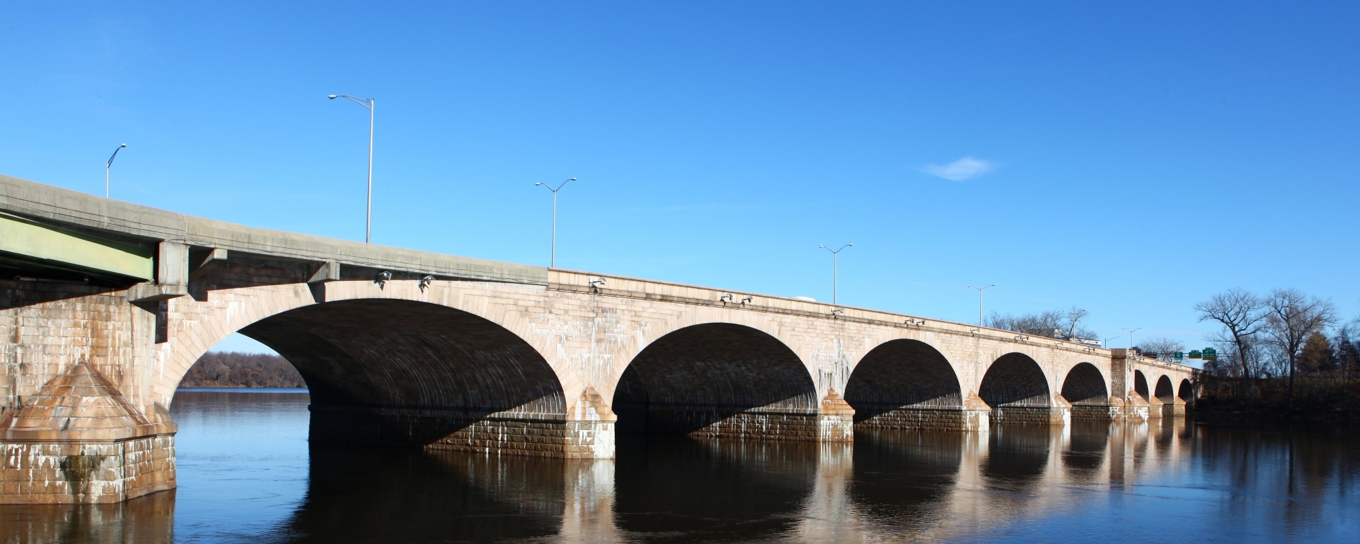 The Bulkeley Bridge in Hartford, Connecticut